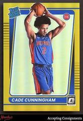 Cade Cunningham [Gold] Basketball Cards 2021 Panini Donruss Optic Prices