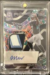 Malik Willis [Psychedelic] #APA-MWI Football Cards 2022 Panini Spectra Aspiring Patch Autographs Prices