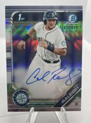 Cal Raleigh [Refractor] #CPA-CR Baseball Cards 2019 Bowman Chrome Prospects Autographs Prices