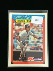 Rickey Henderson Baseball Cards 1988 Kmart Prices