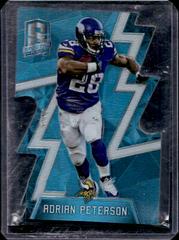 Adrian Peterson [Neon Blue Die Cut] #15 Football Cards 2016 Panini Spectra Prices