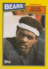Walter Payton #J Football Cards 1987 Topps Box Bottoms Hand Cut Prices