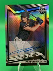 Jackson Holliday [Optic Signature Holo] Baseball Cards 2022 Panini Elite Extra Edition Prices