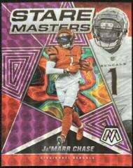 Ja'Marr Chase [Purple] Football Cards 2022 Panini Mosaic Stare Masters Prices