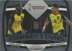 Jeremy Sarmiento, Moises Caicedo Soccer Cards 2022 Panini Prizm World Cup Connections Prices