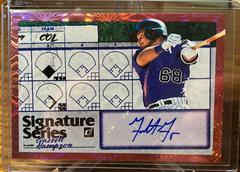 Garrett Hampson [Pink Firework] #SS-GH Baseball Cards 2019 Panini Donruss Signature Series Prices