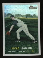 Rocco Baldelli [Chrome Black Refractor] Baseball Cards 2006 Topps Heritage Chrome Prices