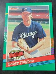 Bobby Thigpen Baseball Cards 1991 Donruss Highlights Prices