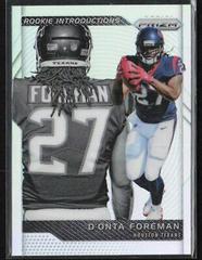 D'Onta Foreman [Green Prizm] Football Cards 2017 Panini Prizm Rookie Introductions Prices