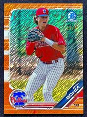 Alec Bohm [Orange Shimmer] Baseball Cards 2019 Bowman Chrome Prospects Prices