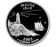 2003 S [SILVER MAINE PROOF] Coins State Quarter Prices