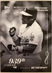 Rickey Henderson #MM-4 Baseball Cards 2022 Topps Black and White Milestone Moment Prices