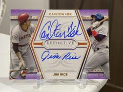 Jim Rice, Carlton Fisk #DAC-OD Baseball Cards 2022 Topps Definitive Dual Autograph Collection Prices