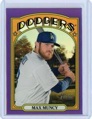 Max Muncy [Chrome Purple Refractor] #2 Baseball Cards 2021 Topps Heritage Prices