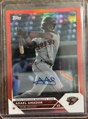 Adael Amador [Autograph Red] #PD-35 Baseball Cards 2023 Topps Pro Debut Prices