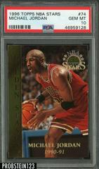 Michael Jordan #74 Basketball Cards 1996 Topps Stars Prices