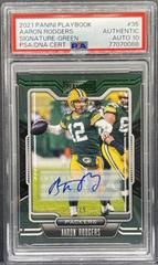 Aaron Rodgers [Green Signature] Football Cards 2021 Panini Playbook Prices