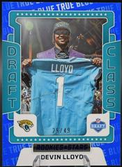 Devin Lloyd [True Blue] #DC-19 Football Cards 2022 Panini Rookies & Stars Draft Class Prices