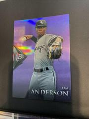 Tim Anderson [Purple Refractor] Baseball Cards 2014 Bowman Platinum Chrome Prospects Prices