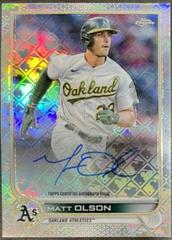 Matt Olson #CA-MO Baseball Cards 2022 Topps Chrome Logofractor Autographs Prices