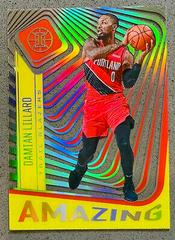 Damian Lillard [Asia Red Yellow] #11 Basketball Cards 2020 Panini Illusions Amazing Prices