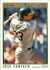 Jose Canseco Baseball Cards 1992 O Pee Chee Premier Prices