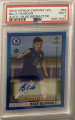 Billy Gilmour [Blue Refractor] Soccer Cards 2020 Topps Chrome UEFA Champions League Autographs Prices