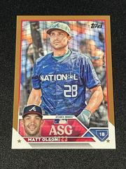 Matt Olson [Gold] #ASG-26 Baseball Cards 2023 Topps Update All Star Game Prices