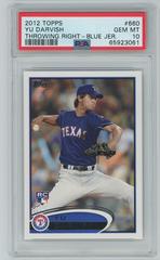 YU Darvish [Throwing Right, Blue Jersey Wal Mart Blue Border] #660 Baseball Cards 2012 Topps Prices