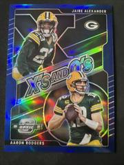 Aaron Rodgers, Jaire Alexander [Blue] Football Cards 2021 Panini Contenders Optic Xs and Os Prices