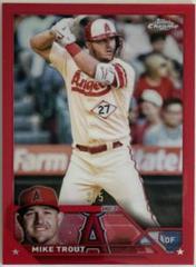 Mike Trout [Red] #27 Baseball Cards 2023 Topps Chrome Prices