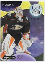Lukas Dostal [Neon Yellow] Hockey Cards 2022 Upper Deck Synergy Light Up The Night Rookies Prices