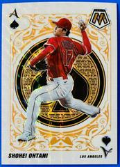 Shohei Ohtani [Orange Fluorescent] #A-2 Baseball Cards 2022 Panini Mosaic Aces Prices