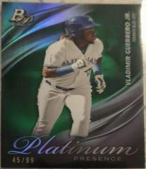 Vladimir Guerrero Jr. [Green] #PP-2 Baseball Cards 2019 Bowman Platinum Presence Prices
