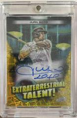 Juan Soto [Gold Interstellar] #ETA-JS Baseball Cards 2023 Topps Cosmic Chrome Extraterrestrial Talent Autographs Prices