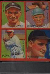 Bonura, Haas [Hayes, Lyons] Baseball Cards 1935 Goudey 4 in 1 Prices