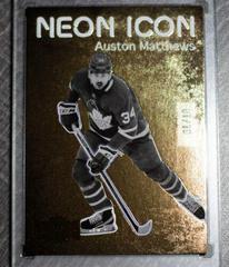 Auston Matthews [Gold] #NI-5 Hockey Cards 2021 Skybox Metal Universe Neon Icon Prices