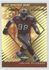Julian Peterson [Limited Edition] #349 Football Cards 2000 Leaf Limited Prices