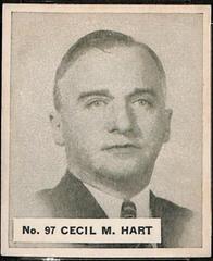 Cecil Hart #97 Hockey Cards 1937 V356 World Wide Gum Prices