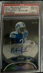 Mikel Leshoure [Black Refractor] Football Cards 2011 Bowman Sterling Autograph Prices