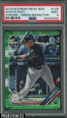 Austin Riley [Green Refractor] #129 Baseball Cards 2019 Bowman Mega Box Chrome Prices