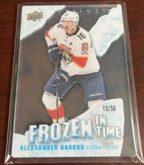 Aleksander Barkov [Blue Frost] #FT-AB Hockey Cards 2022 Upper Deck Trilogy Frozen in Time Prices