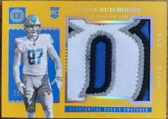 Aidan Hutchinson [Gold] #SS-11 Football Cards 2022 Panini Encased Substantial Rookie Swatches Prices