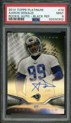 Aaron Donald [Black Refractor] Football Cards 2014 Topps Platinum Rookie Autograph Prices