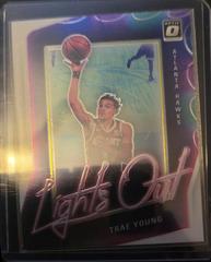 Trae Young #4 Basketball Cards 2020 Panini Donruss Optic Lights Out Prices