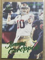 Jimmy Garoppolo [Green] #4 Football Cards 2020 Panini Luminance Prices
