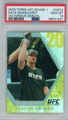 Nate Marquardt Ufc Cards 2009 Topps UFC Round 1 Victorious Debuts Prices