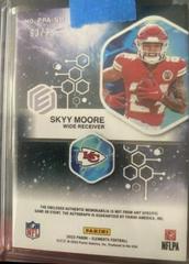 Skyy Moore [Neon] Football Cards 2022 Panini Elements Proton Patch Autographs Prices