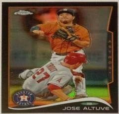 Jose Altuve [Black Refractor] #52 Baseball Cards 2014 Topps Chrome Prices