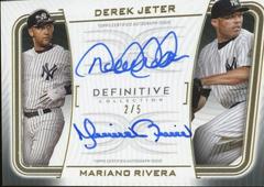 Mariano Rivera, Derek Jeter [Purple] #DAC-JR Baseball Cards 2023 Topps Definitive Dual Autograph Collection Prices